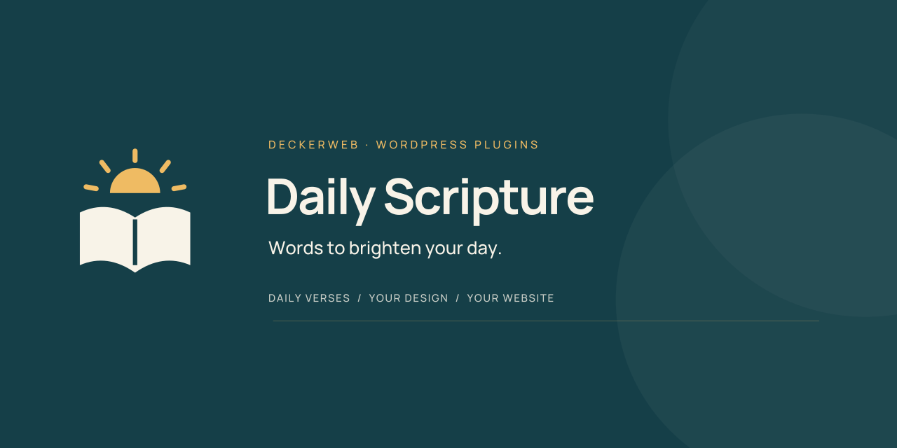 Daily Scripture – Words to brighten your day