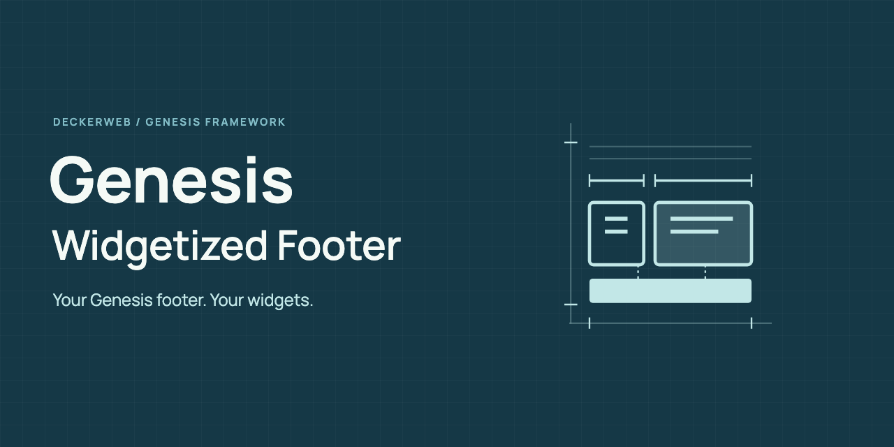 Genesis Widgetized Footer