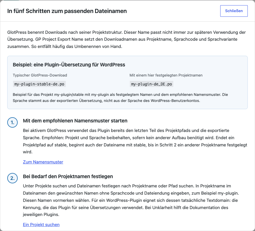 In fünf Schritten zum passenden Dateinamen