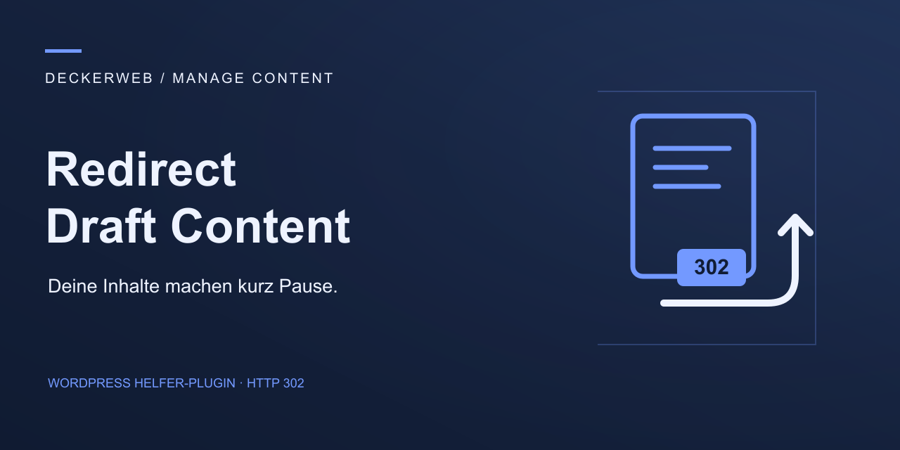 Redirect Draft Content